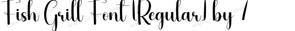 Fish Grill Font [Regular] by 7NTypes字体转换